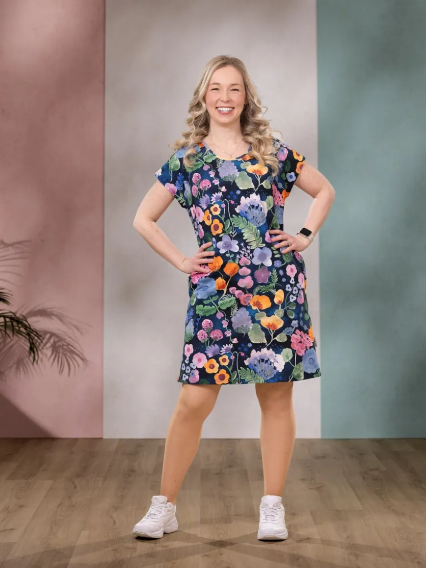 KESÄmekko (Päiväkirja sininen trikoo)