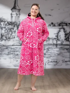 SAUNAtakki (Kukkaniitty pinkki joustofrotee)