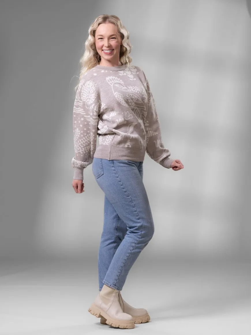 SIELULINTUneule (beige / luonnonvalkoinen merinovilla)