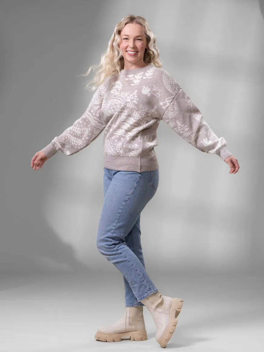 SIELULINTUneule (beige / luonnonvalkoinen merinovilla)