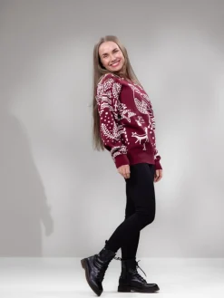 SIELULINTUneule (viininpunainen / luonnonvalkoinen puuvilla)