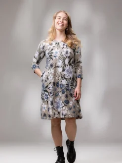 VERSOmekko 3/4 hiha (Ritarinkannus vaaleansininen / greige trikoo)